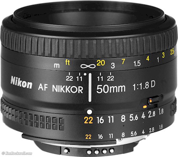 Rent Nikon AF-D 50mm F/1.8 from Max