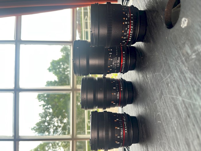 Louez Samyang cine lens set ... de Casper